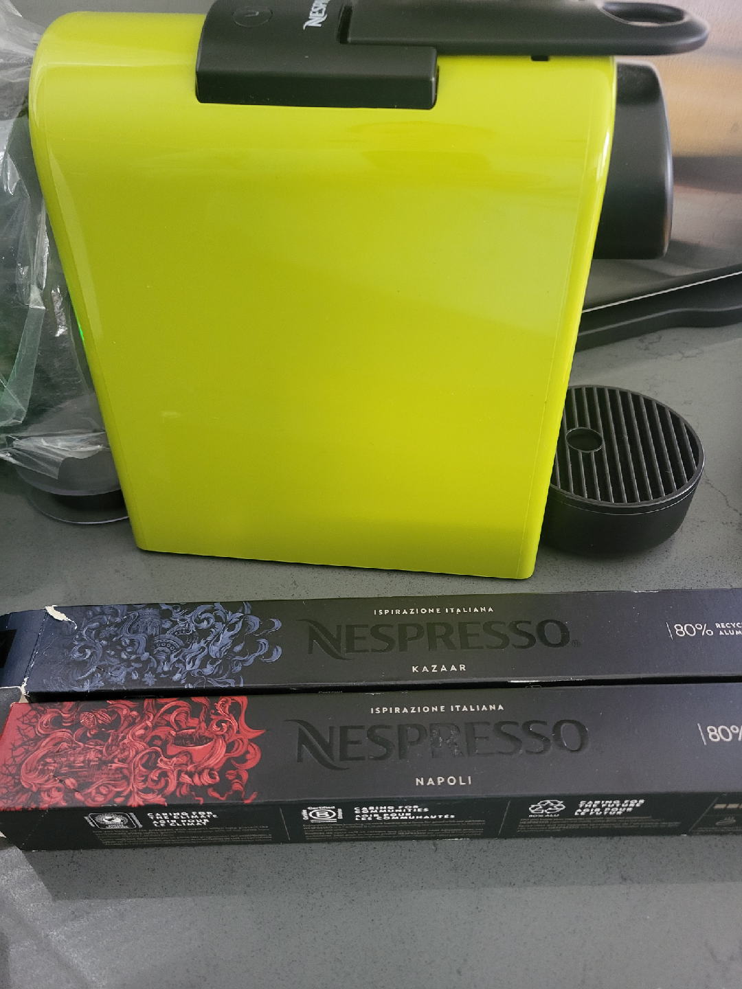 Nespresso Essenza Mini Lime Green Coffee Machine - photo 2