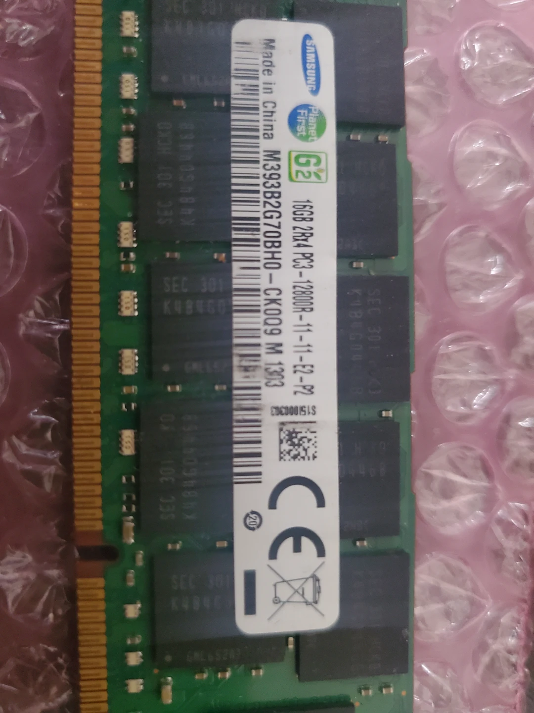 Three Samsung DDR3 ECC RAM 48GB (3x 16GB) 1600Mhz - photo 3