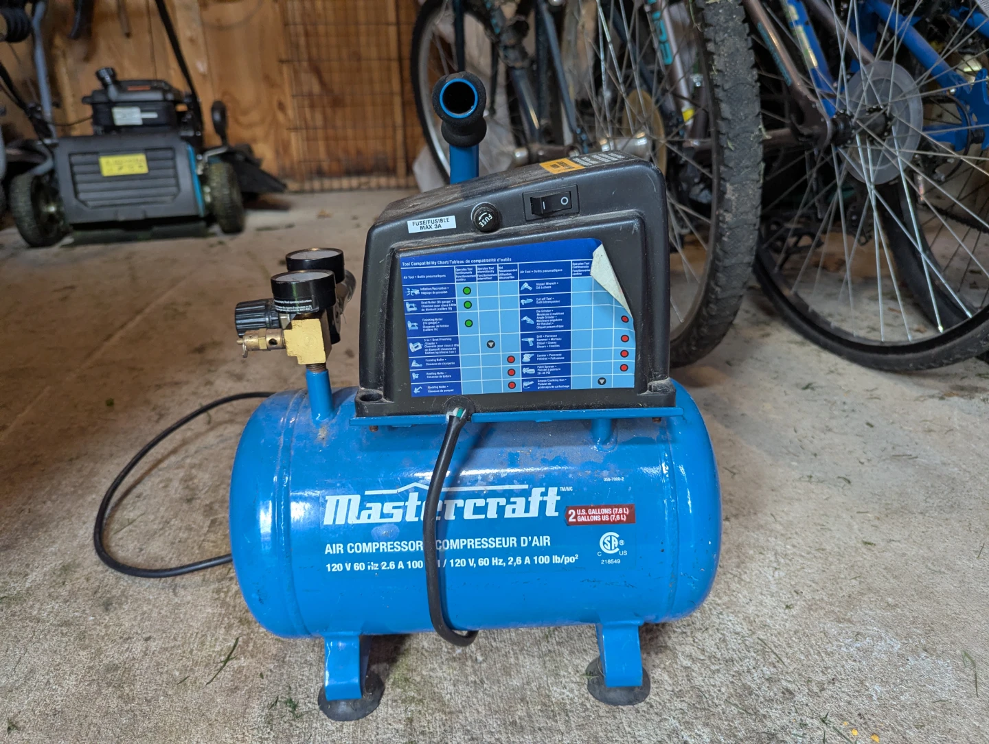 Mastercraft Air Compressor