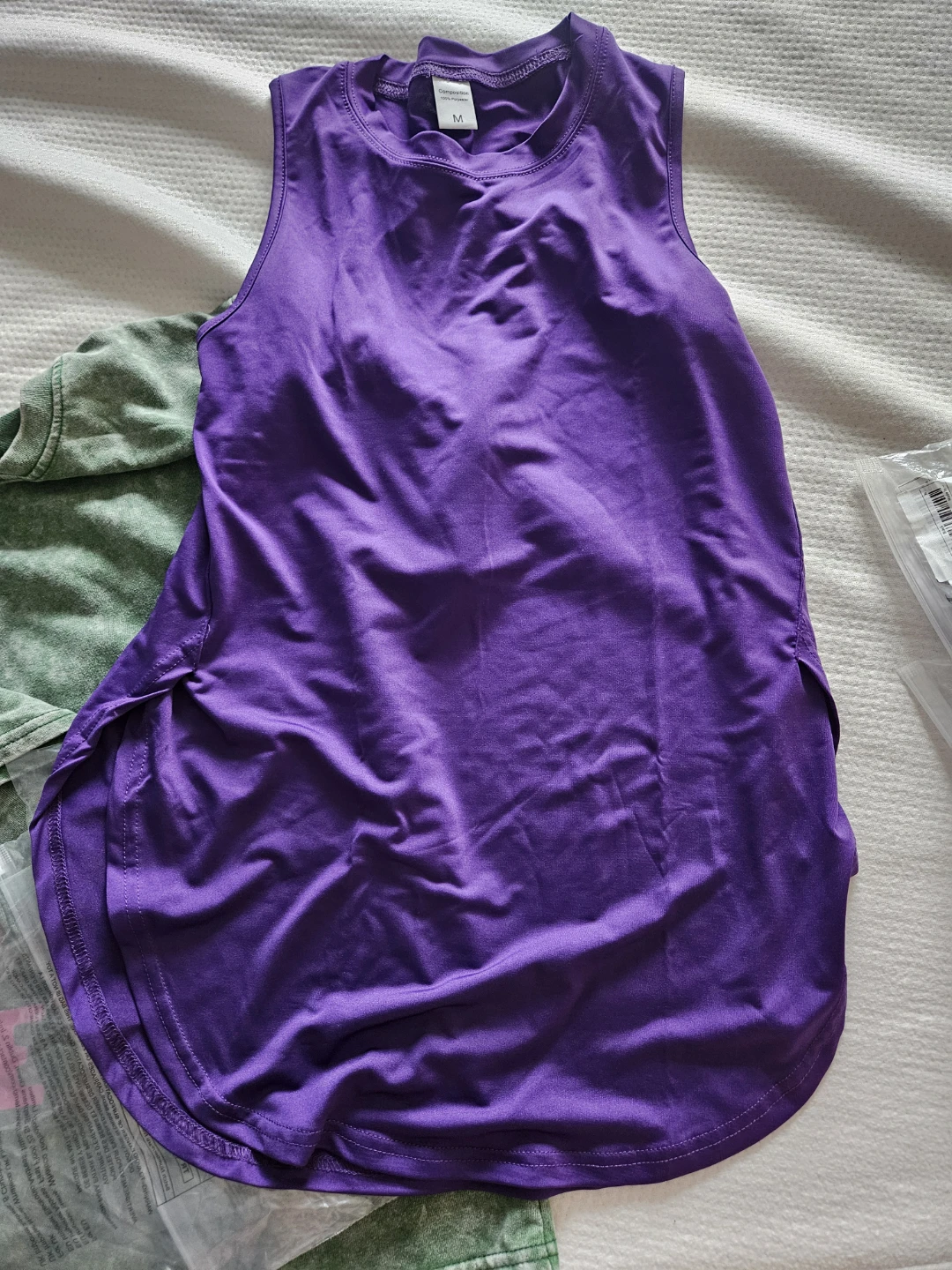 Purple Sleeveless Tank Top - Size M