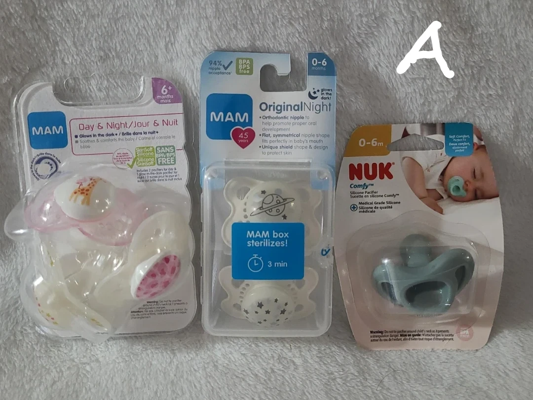 MAM & NUK Pacifiers - $10/bundle (3 packs per bundle)