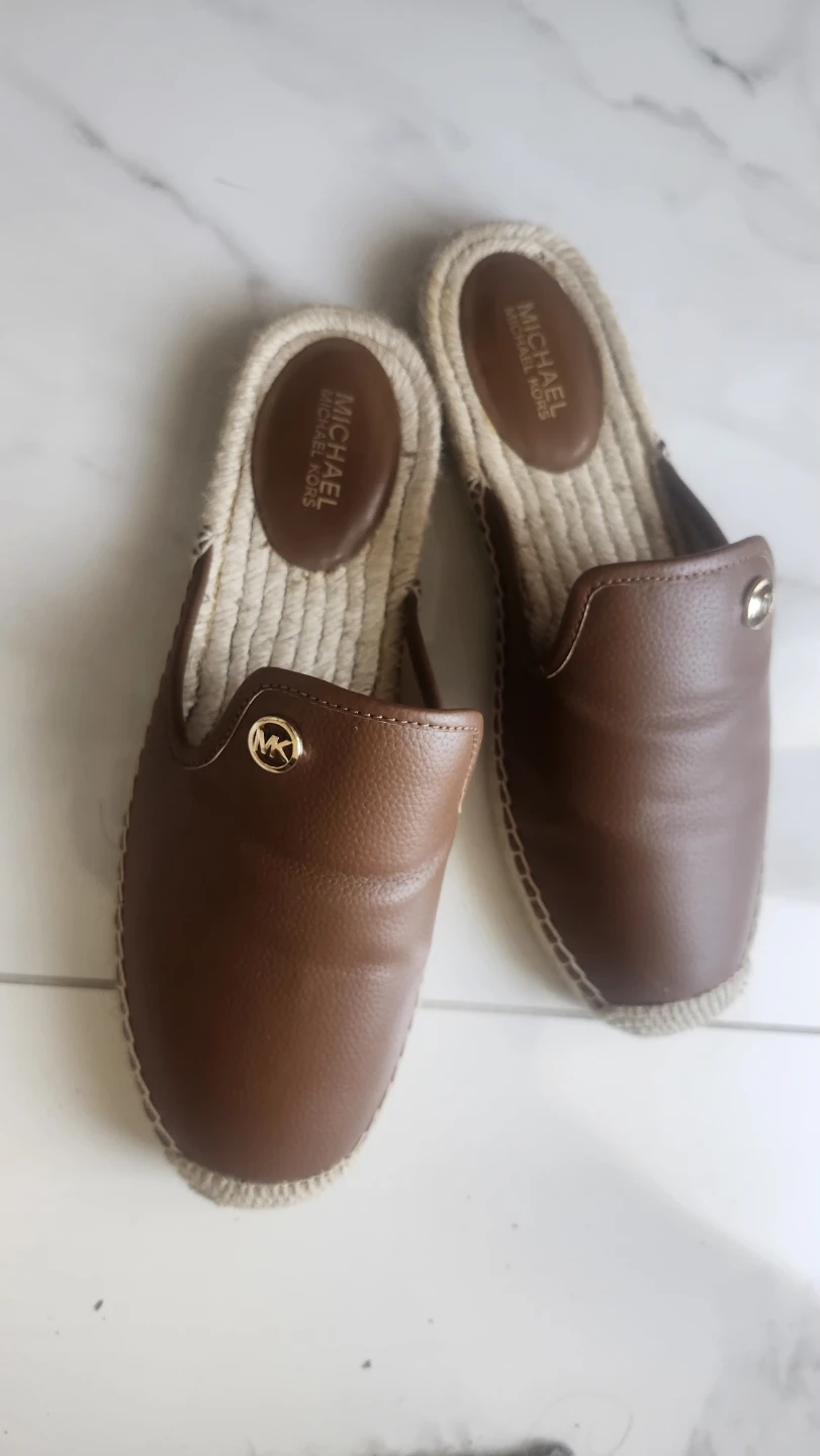 Michael Kors Brown Leather Espadrille Mules - photo 4