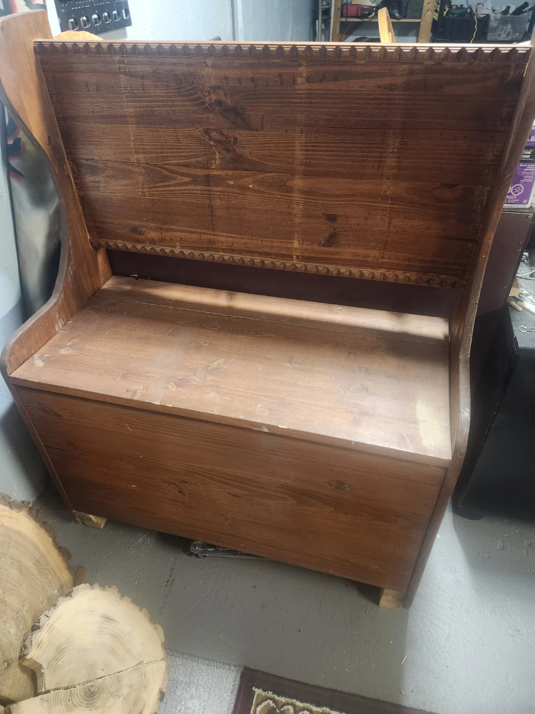 Wooden Storage Bench