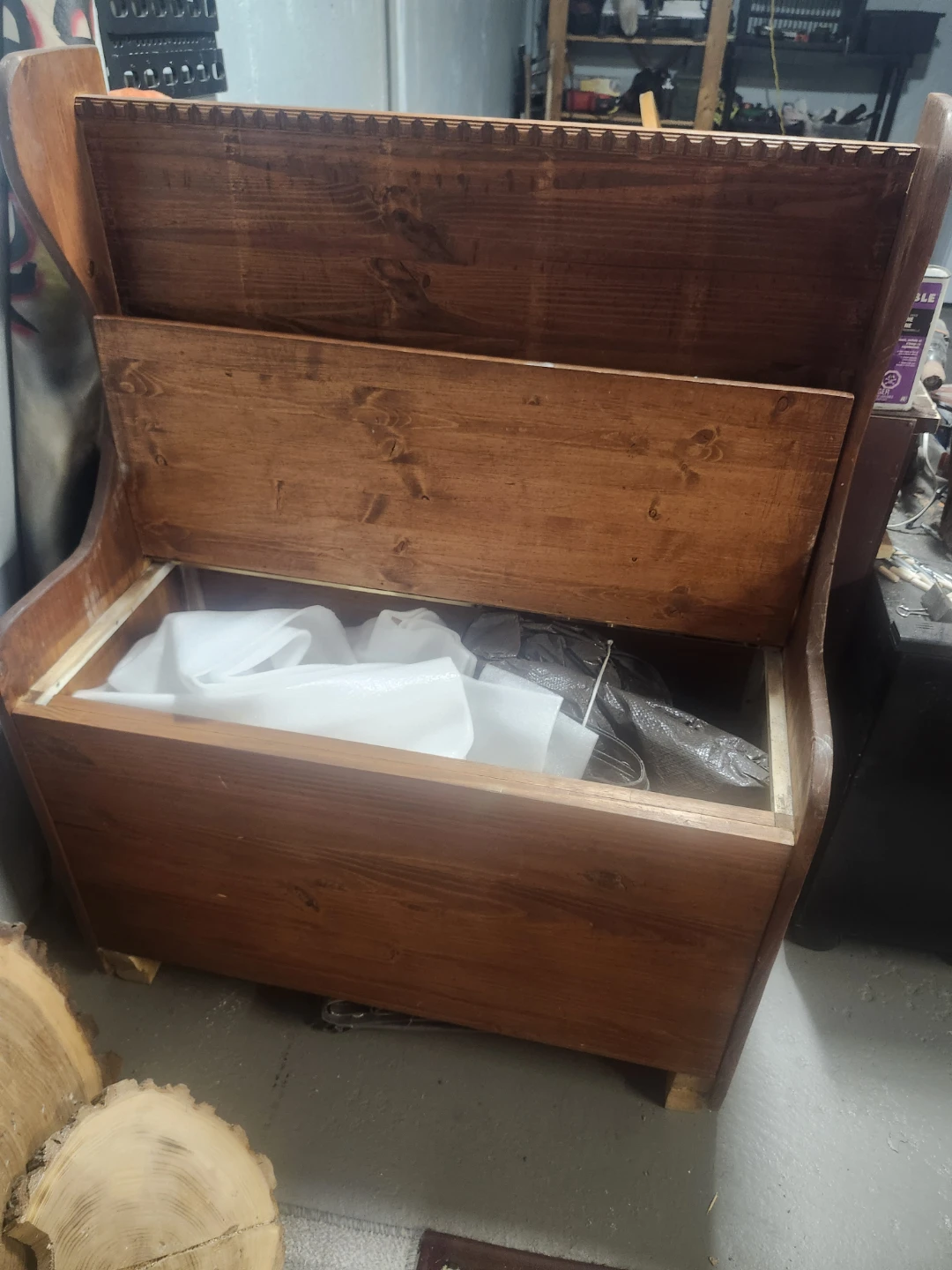 Wooden Storage Bench - photo 2
