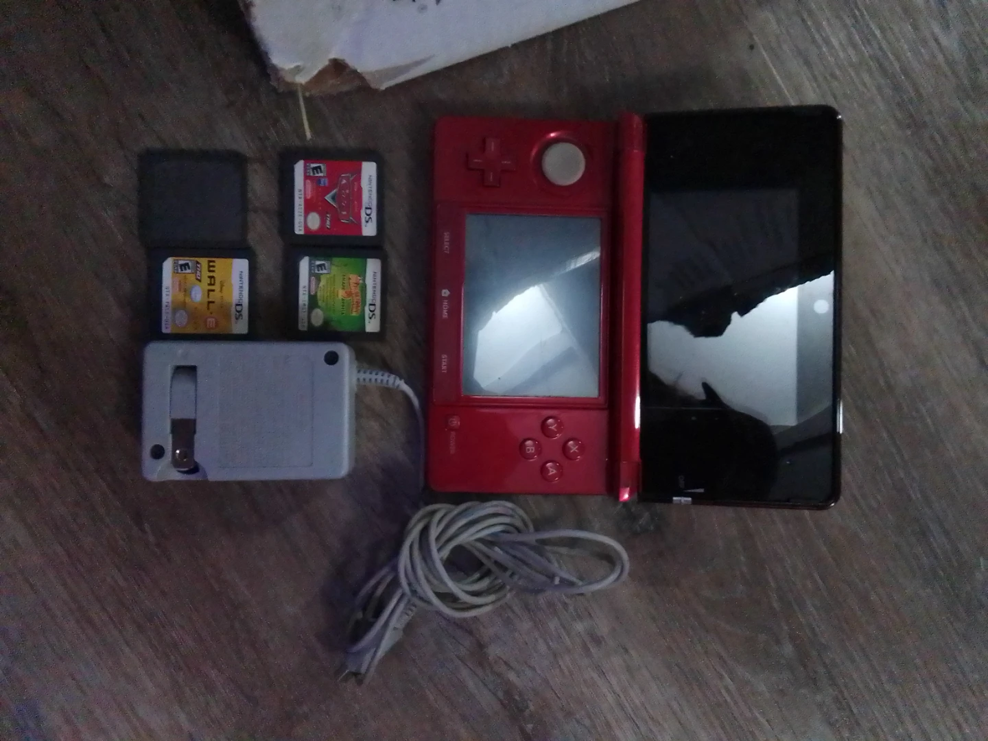 Nintendo 3DS Console with Games and Charger