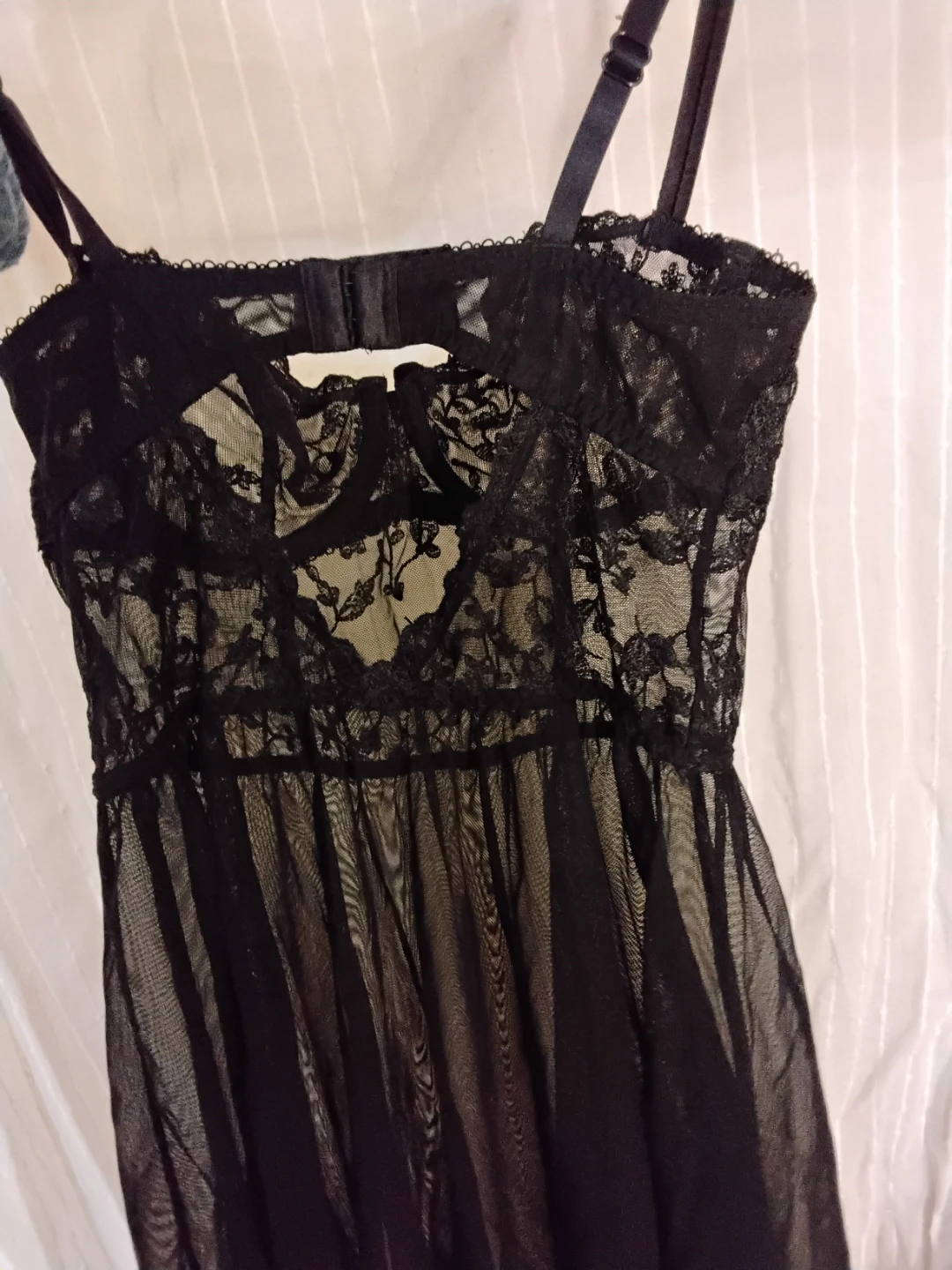 La Vie en Rose Black Lace Babydoll Lingerie - photo 2