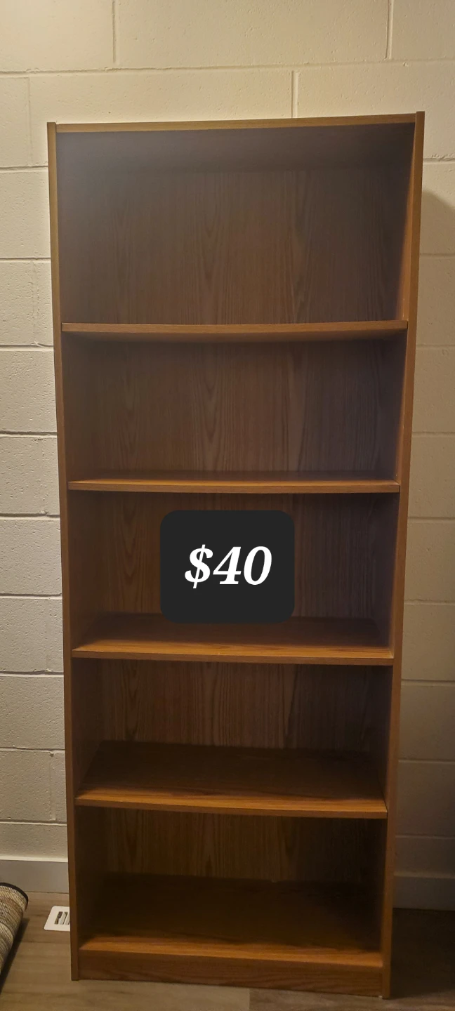 Large and small bookshelves