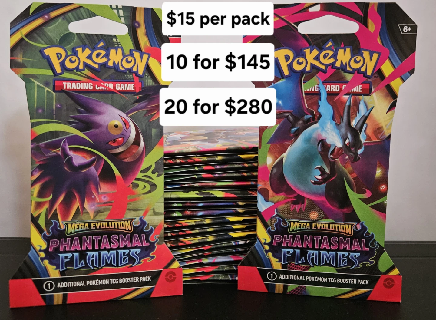 Pokémon TCG - Phantasmal Flames Sleeved Booster Packs
