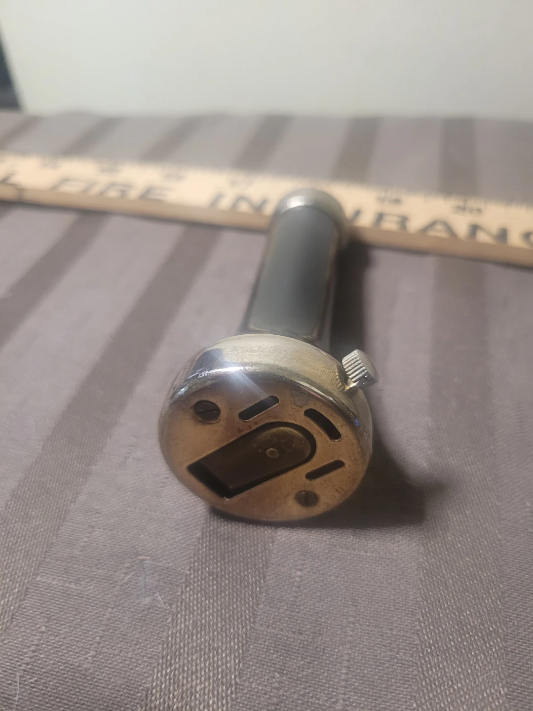 Vintage telephone Handle Black Brass Petrol Lighter - photo 5