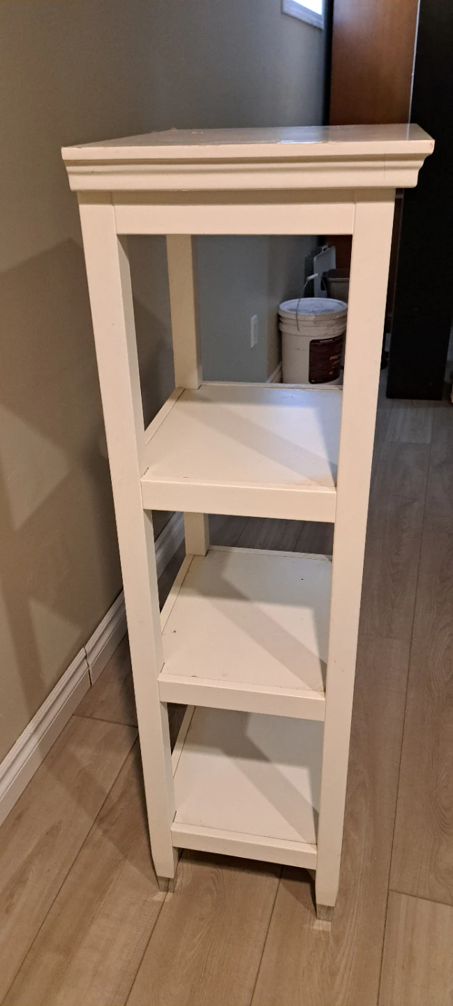 White 4-Tier Shelf Unit