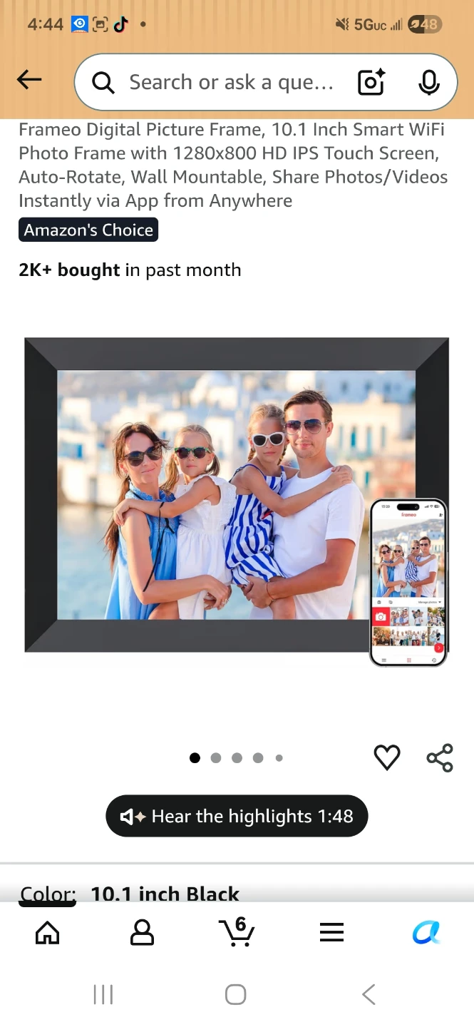 I kismet 10.1 Inch Smart WiFi Digital Picture Frame