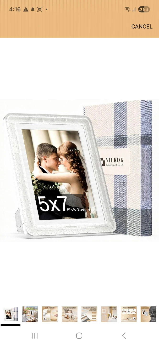 VILKOK 6x8 Photo Frames - 5x7 picture