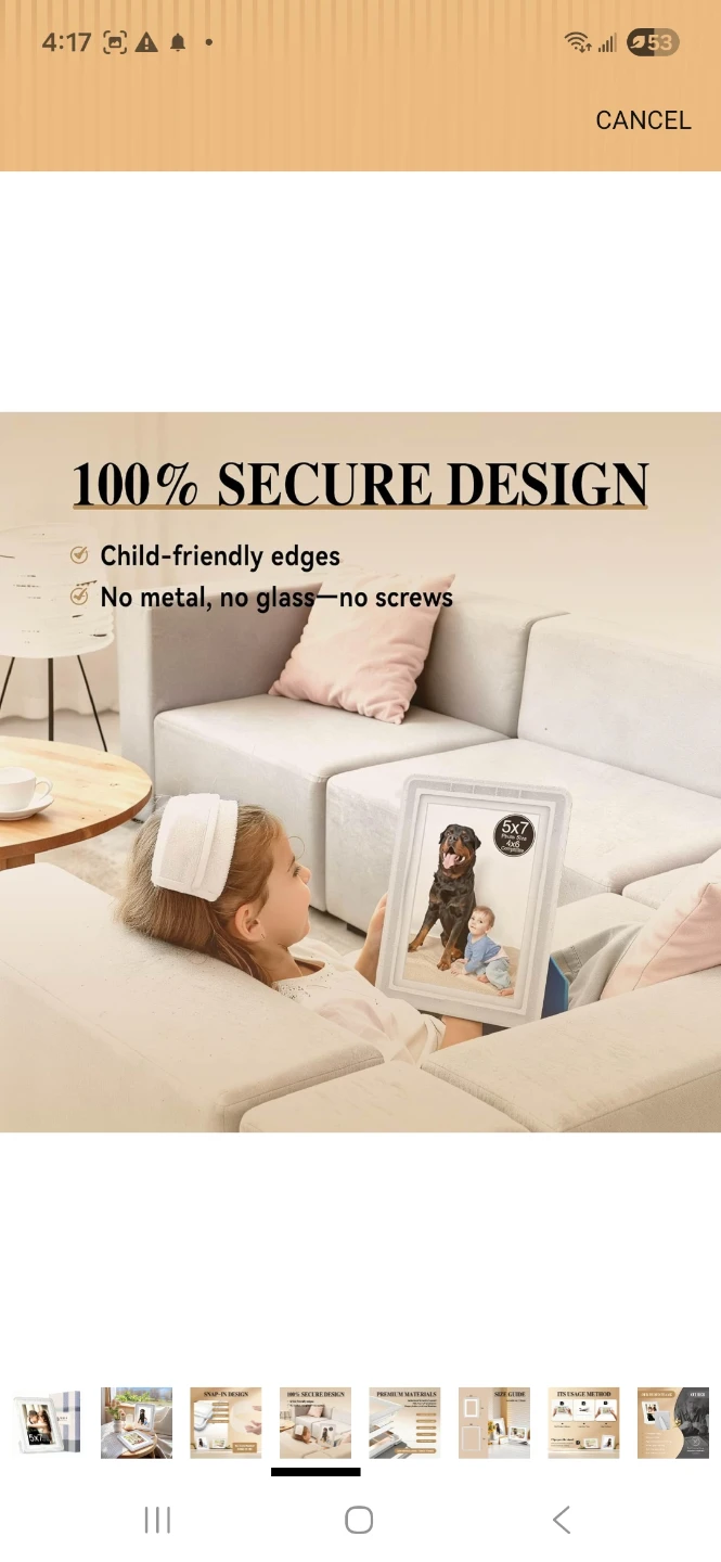 VILKOK 6x8 Photo Frames - 5x7 picture - photo 3
