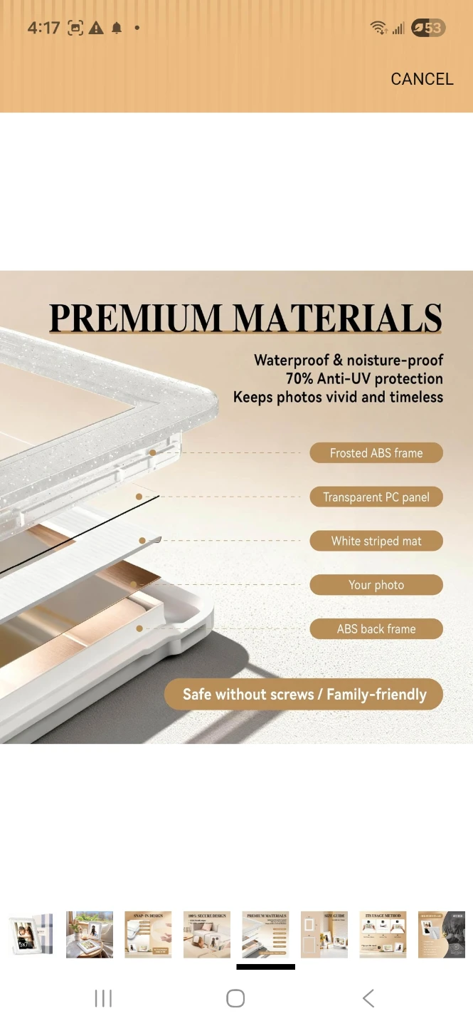 VILKOK 6x8 Photo Frames - 5x7 picture - photo 4