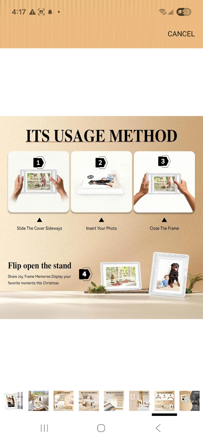 VILKOK 6x8 Photo Frames - 5x7 picture - photo 5