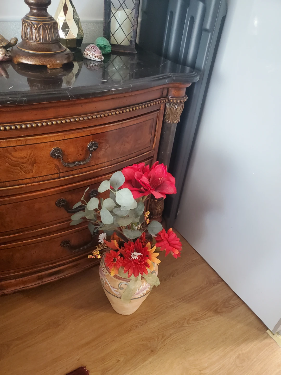 Decorative Vase with Artificial Flowers