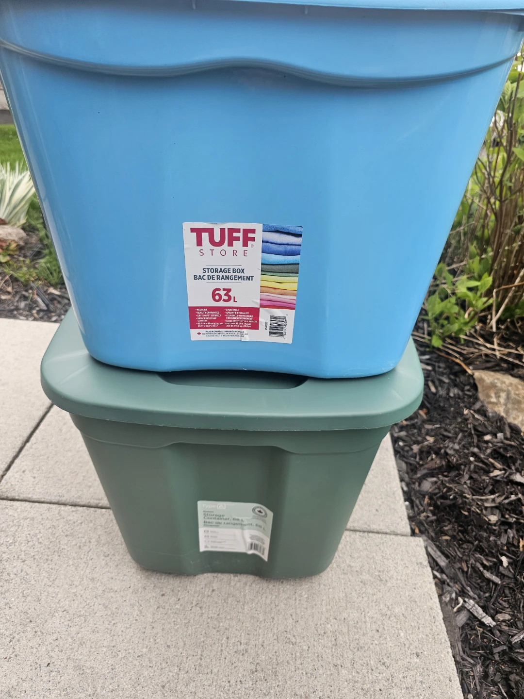 Tuff Store Blue 63L Storage Box