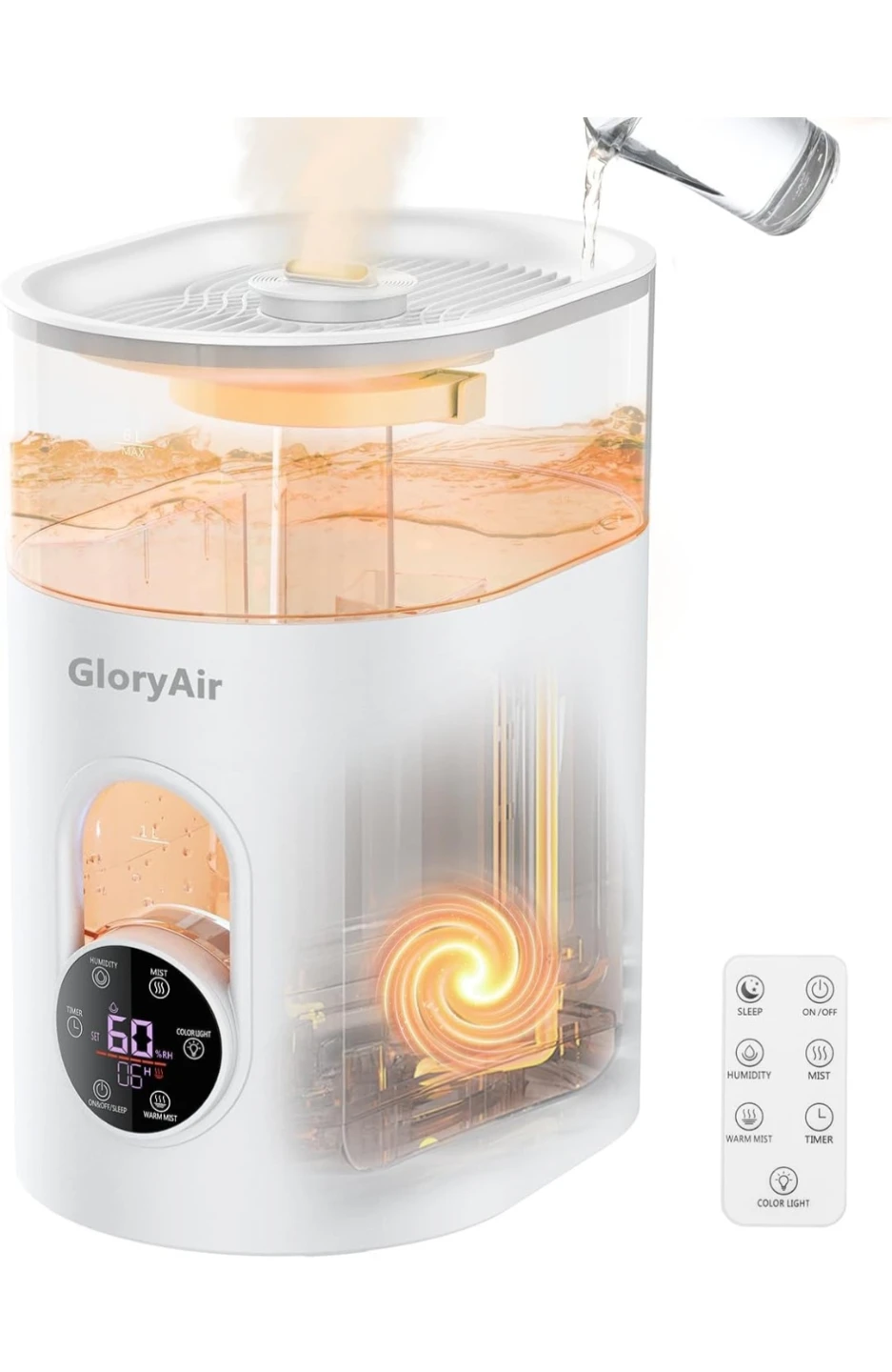GloryAir 6L Cool & Warm Mist Humidifier HQ-JS2521 - photo 2