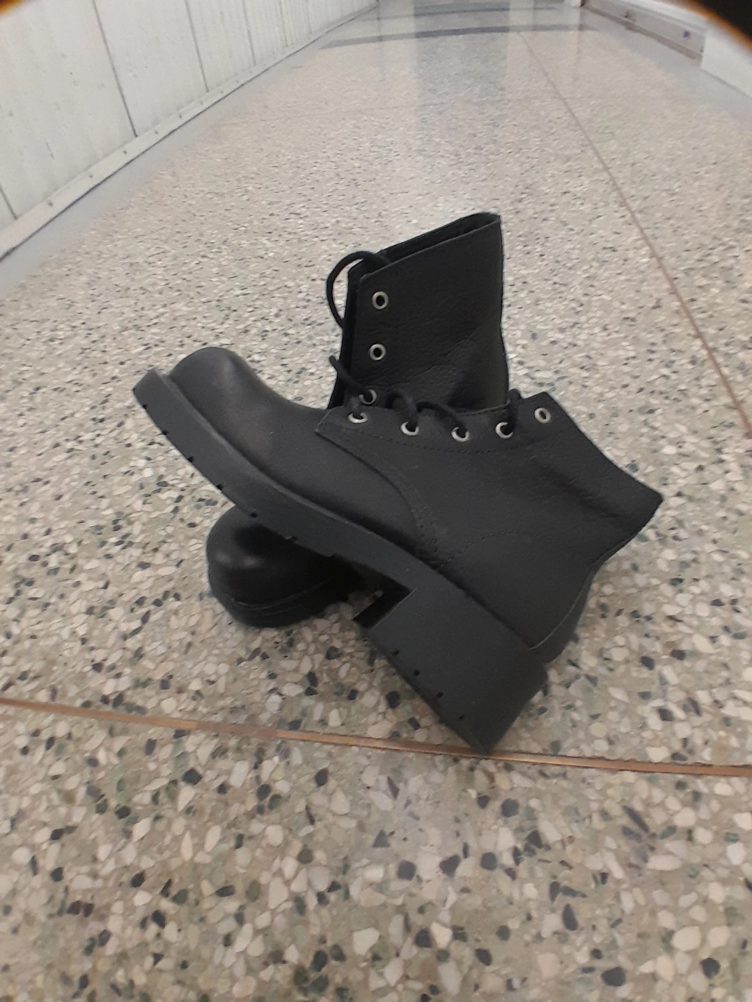 Black Lace-Up Boots Original Barney Women's Size 7.5