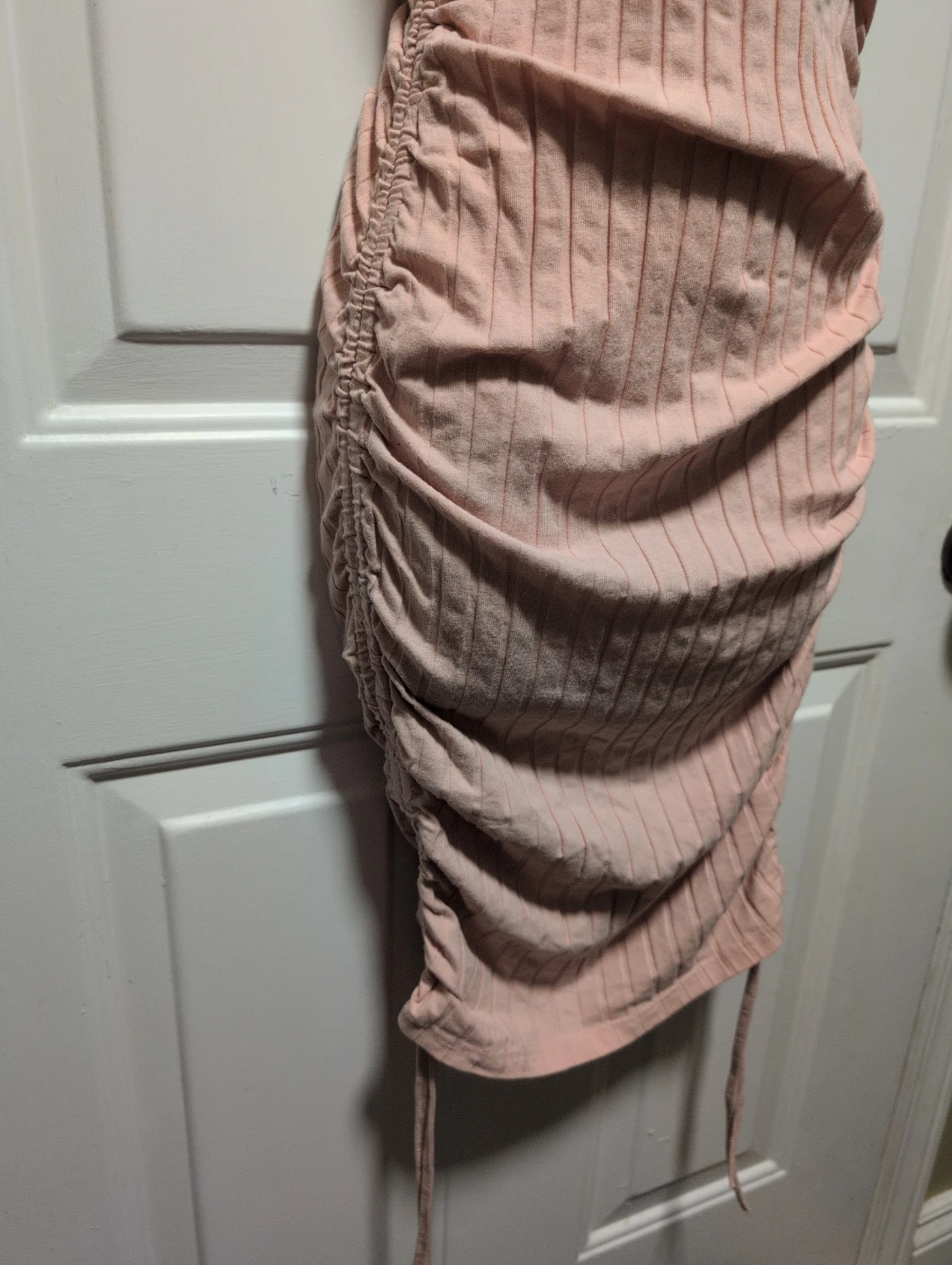 SHEIN Ruched T-Shirt Dress Size M Pink - photo 3