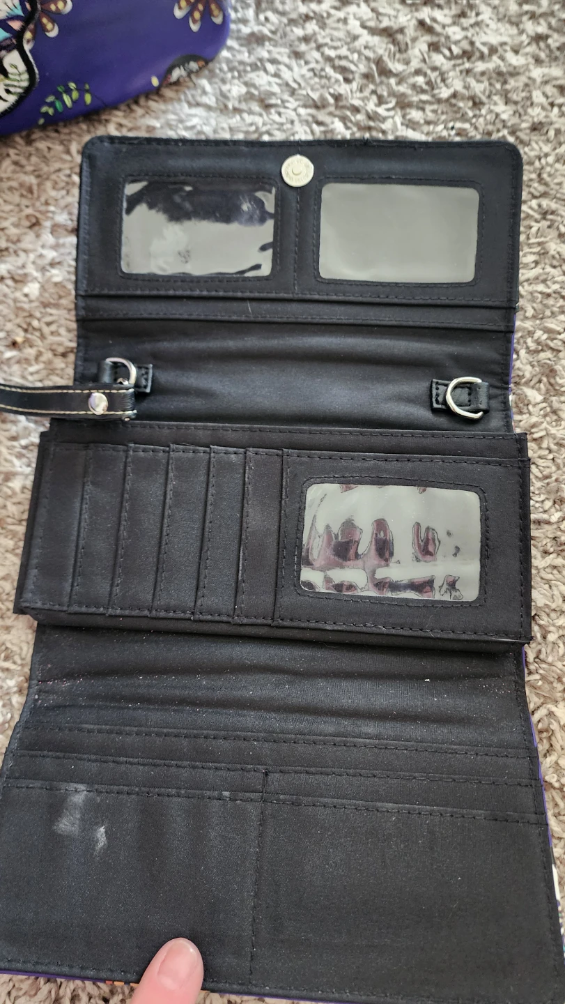 Purple Sugar Skull Mini Backpack and Wallet Set - photo 5