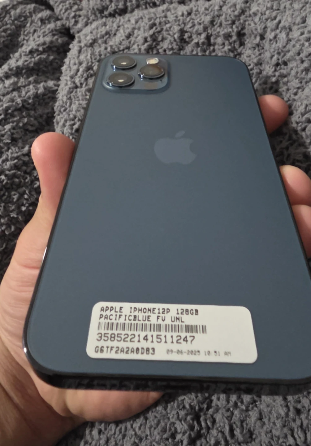 Apple iPhone 12 Pro 128GB Pacific Blue Unlocked - photo 2