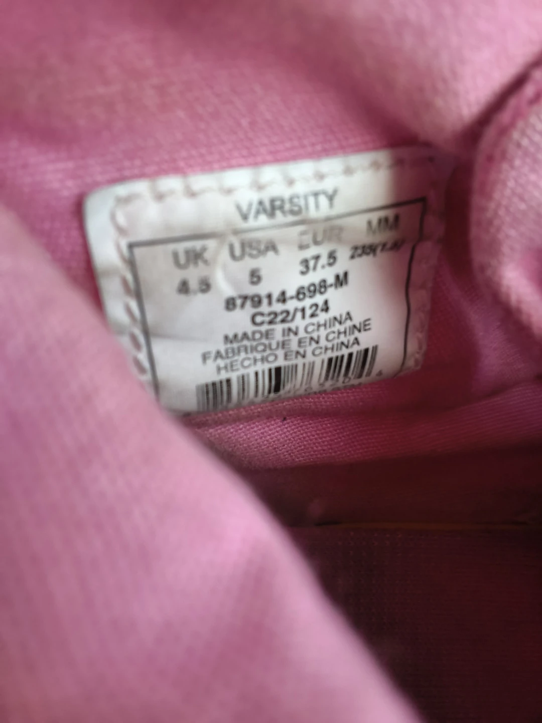 Palladium Pink Canvas High Top Sneakers Women's Size 5 - photo 4