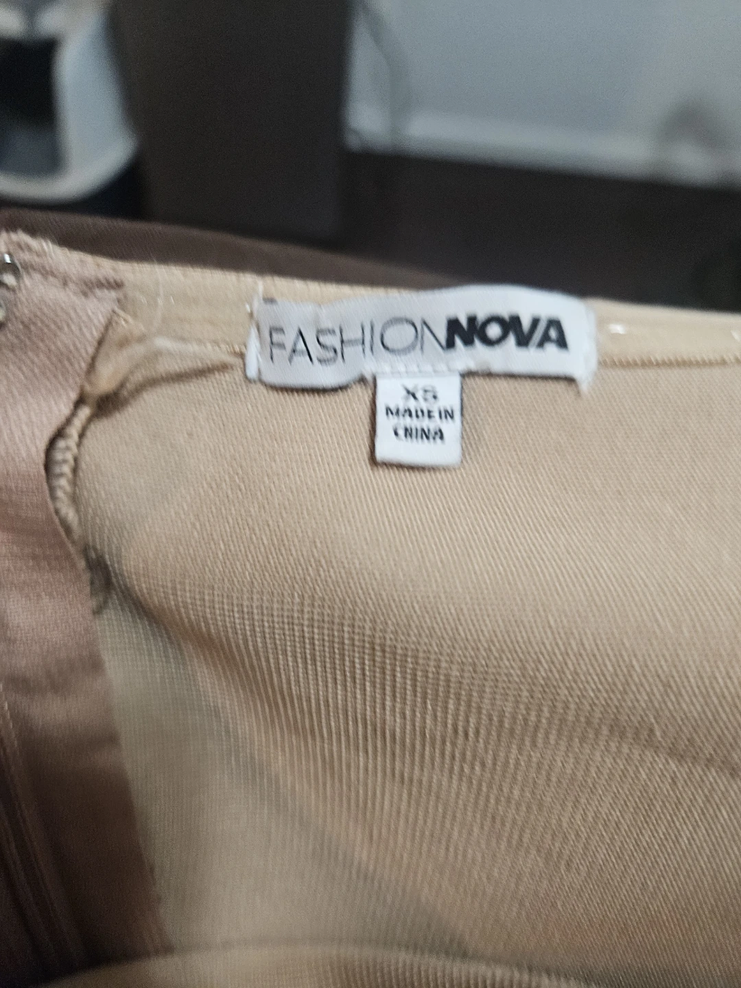 Fashion Nova Ruched Mesh Dress XS Brown - photo 2