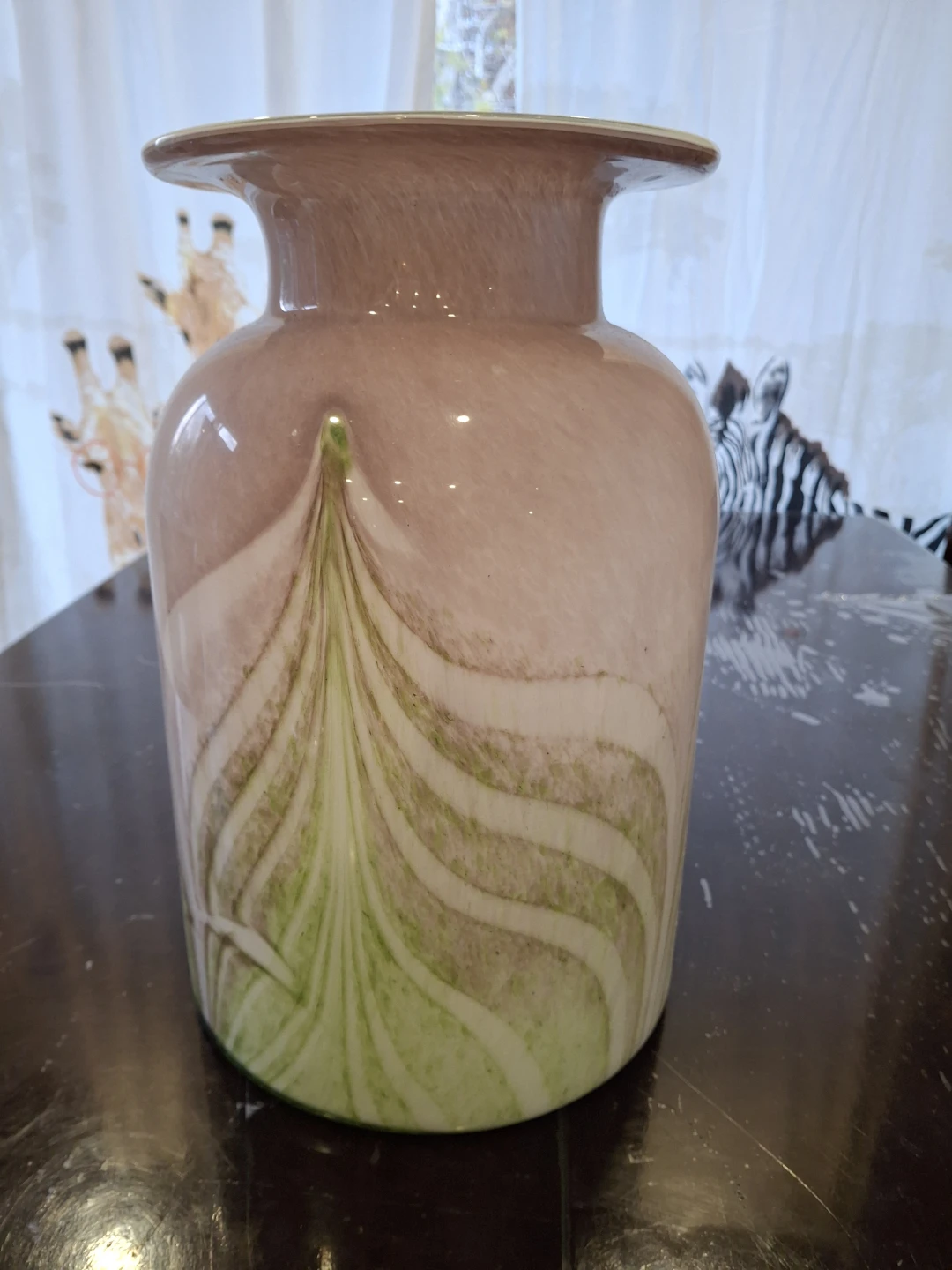 Large Swirl Glass Vase