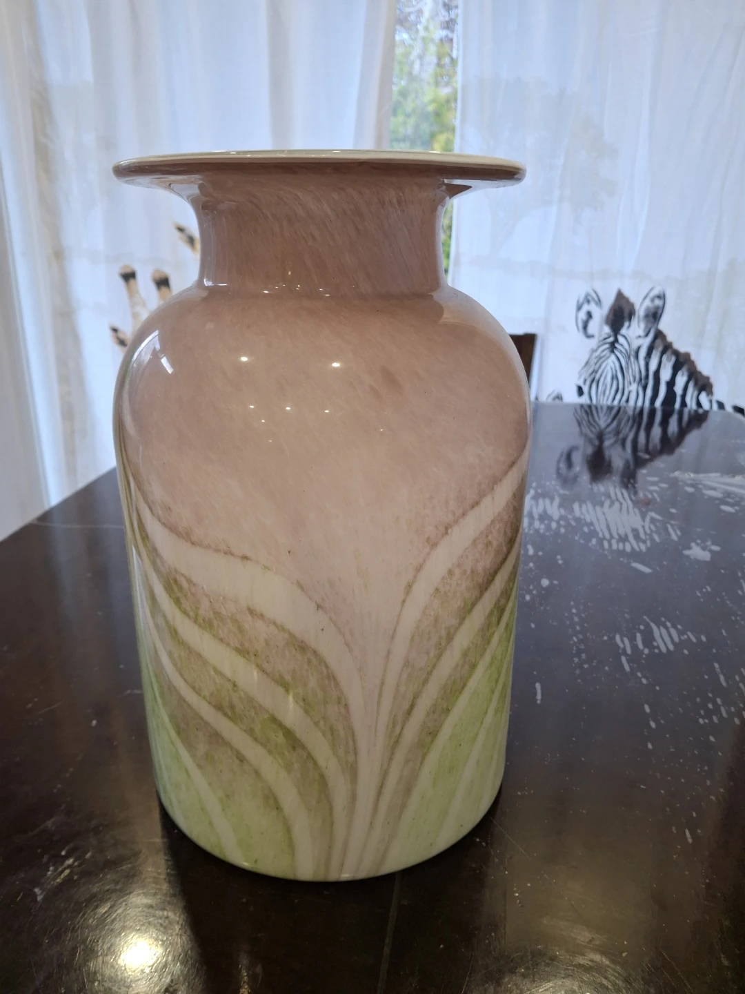 Large Swirl Glass Vase - photo 2