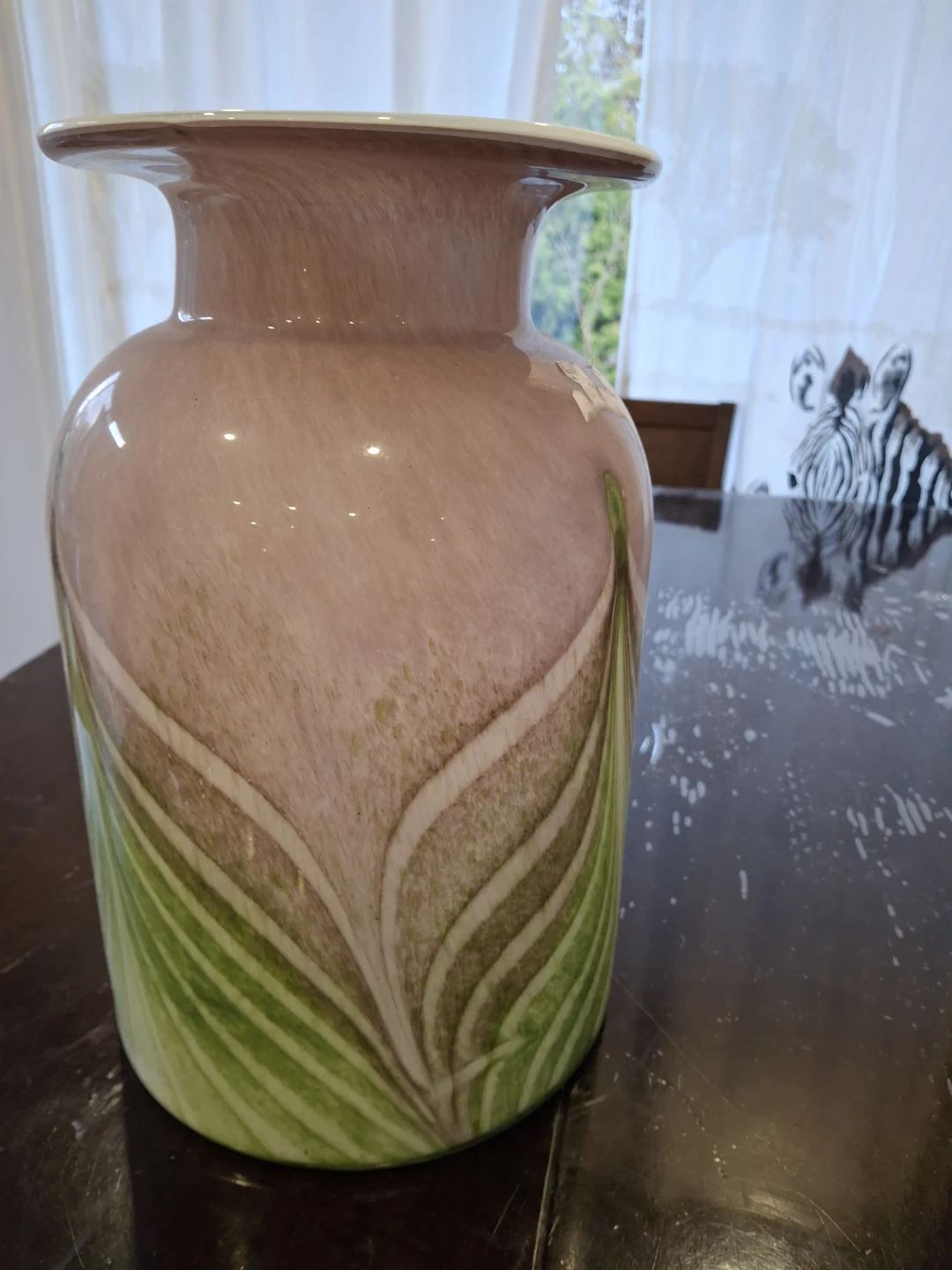 Large Swirl Glass Vase - photo 3