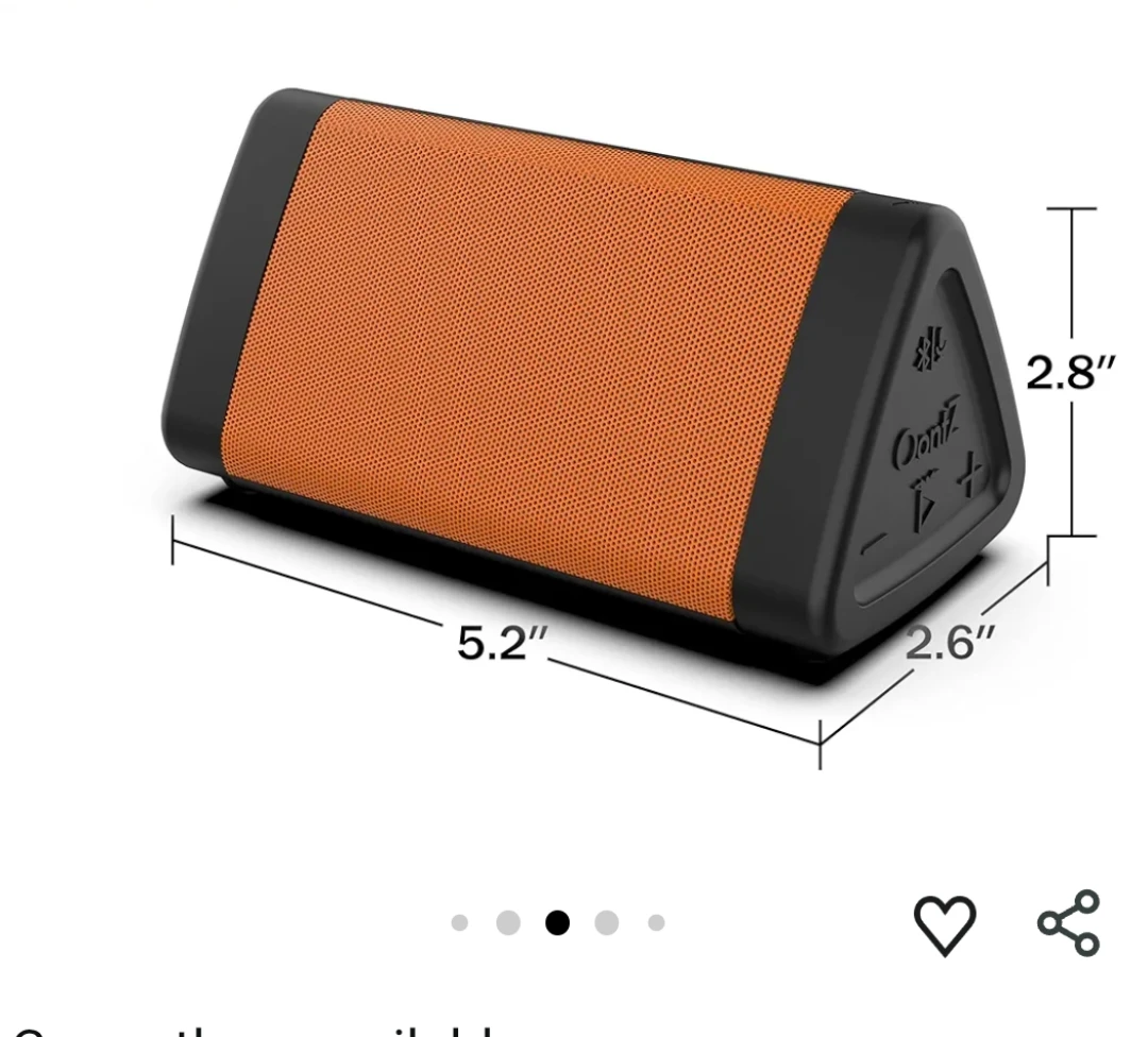 Oontz Angle 3 Bluetooth Speaker - Orange - photo 2