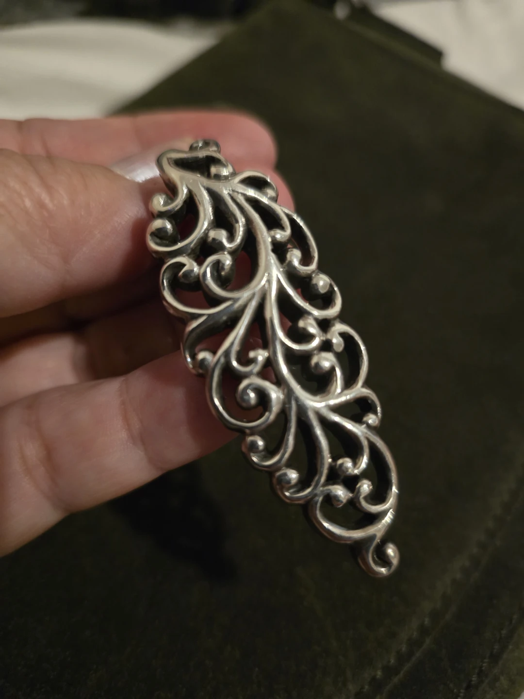 Sterling Silver Filigree Pendant Necklace - photo 5