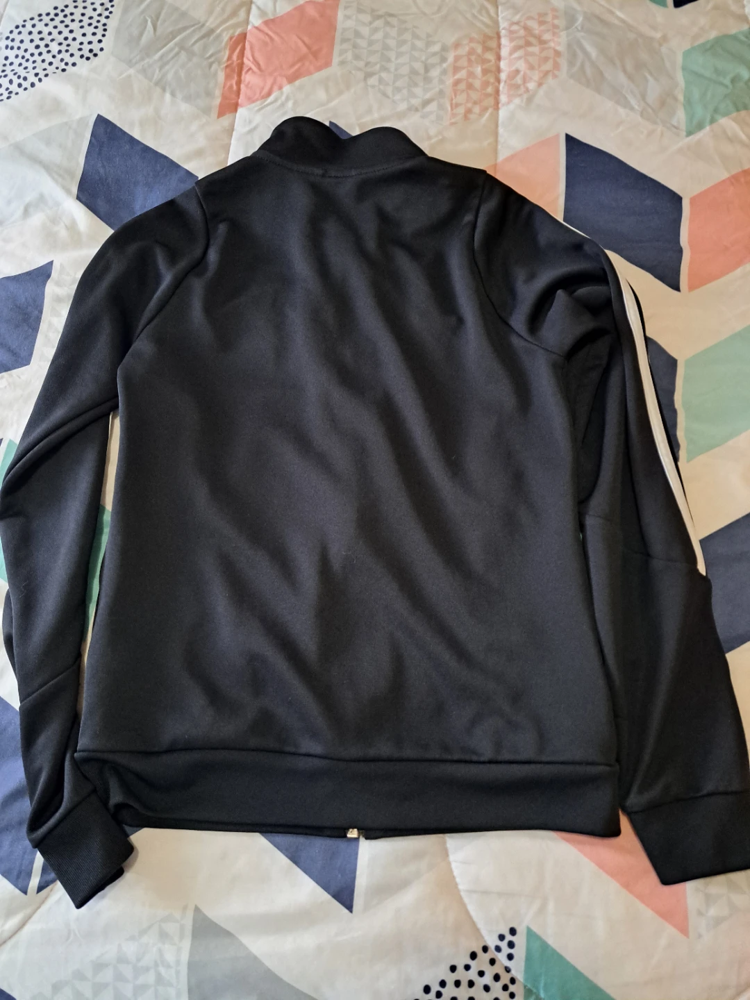 Adidas AEROREADY Track Jacket - Black/White - Youth Size 11-12Y - photo 5