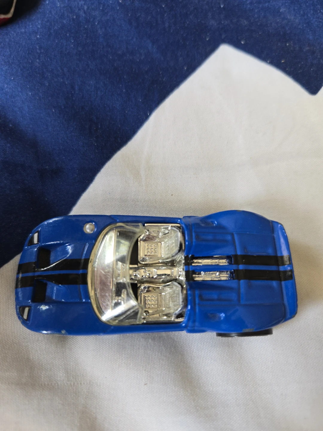 Hot Wheels Ford GT LM Blue Black Stripe Diecast Car