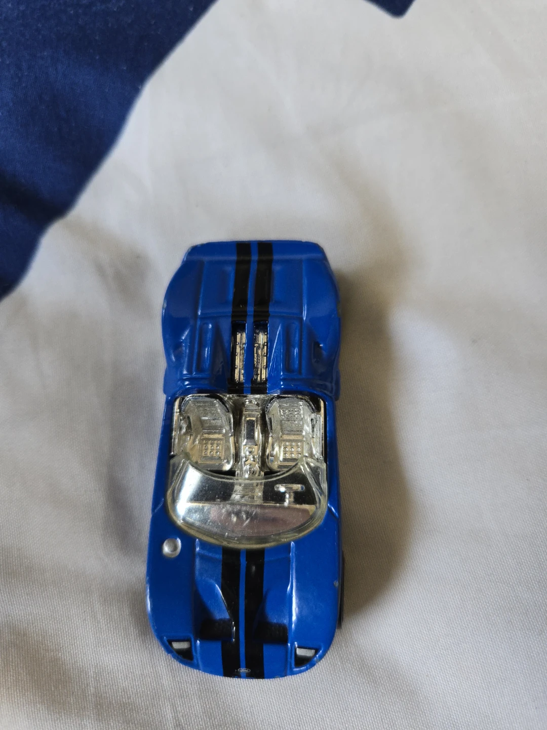 Hot Wheels Ford GT LM Blue Black Stripe Diecast Car - photo 3
