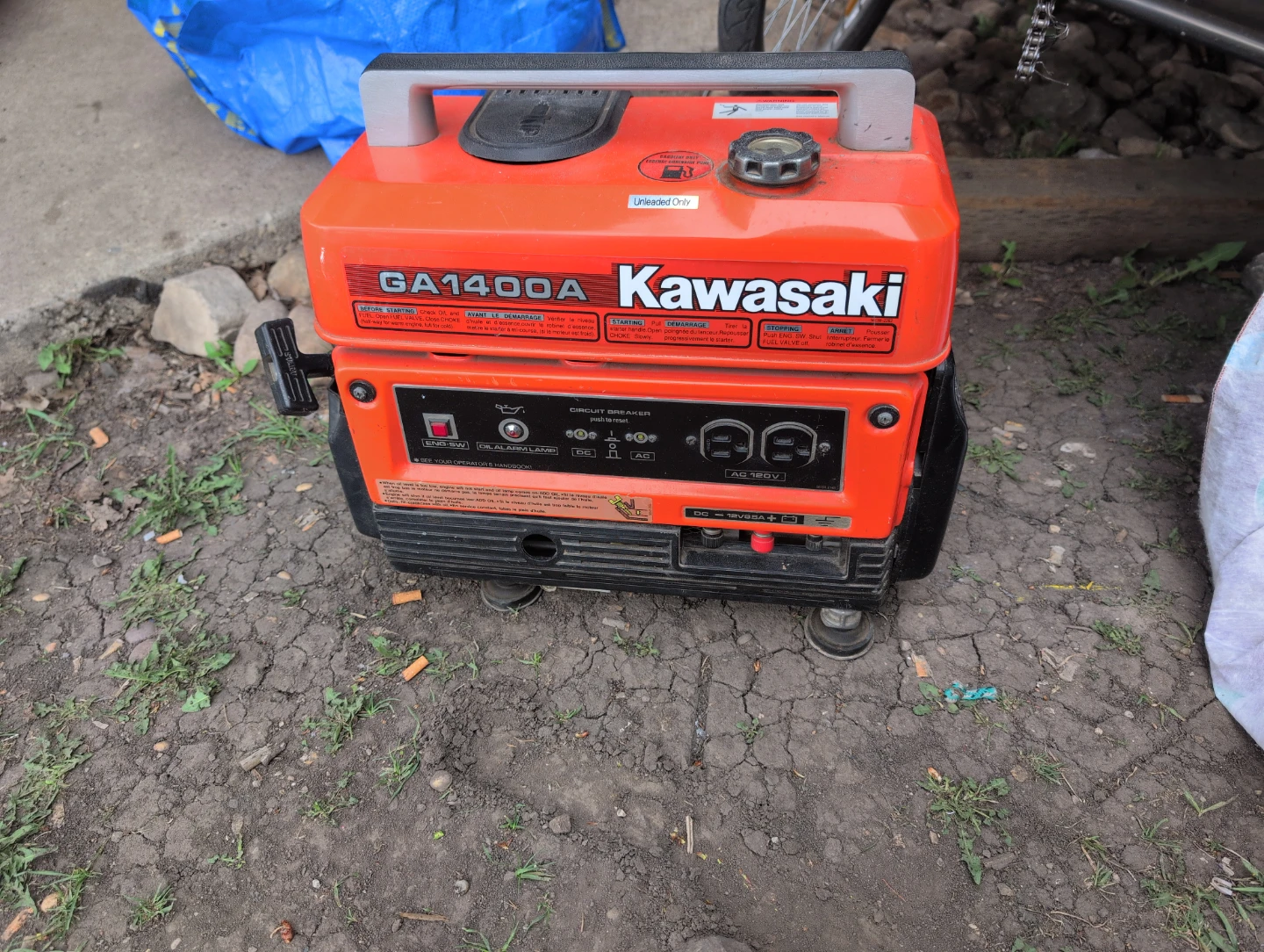 Kawasaki GA1400A Portable Generator