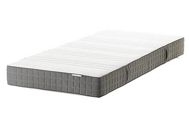 White Single Bed Frame with Mattress - photo 2