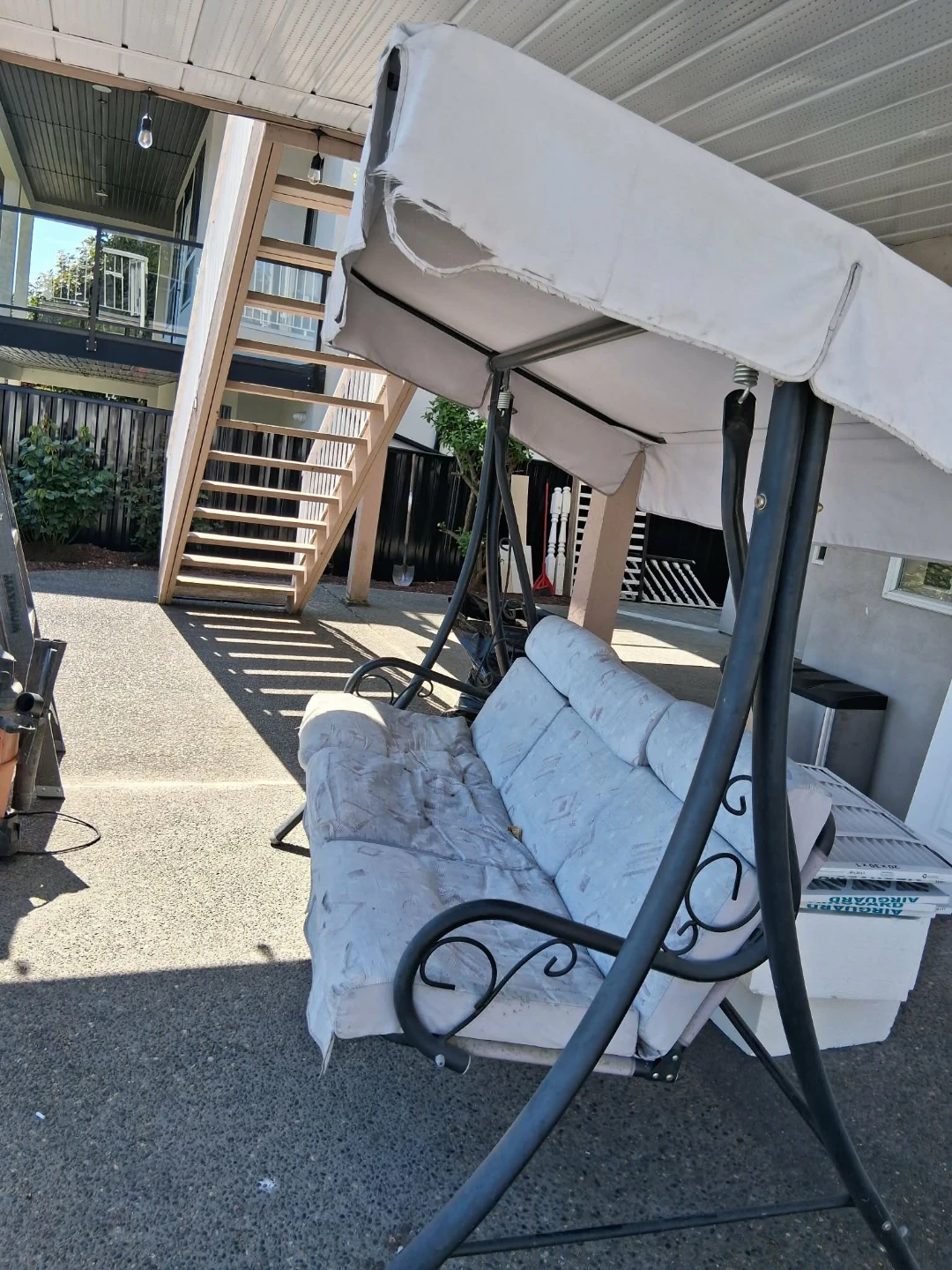 Patio Swing Chair with Cushions and Canopy - photo 2