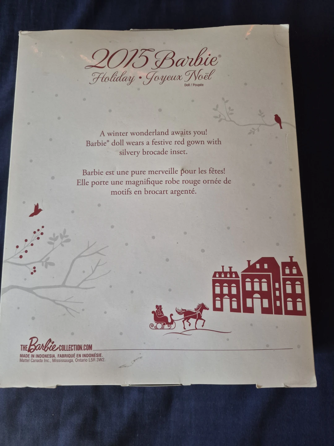 2015 Barbie Holiday Joyeux Noël Doll Collector Edition - photo 2