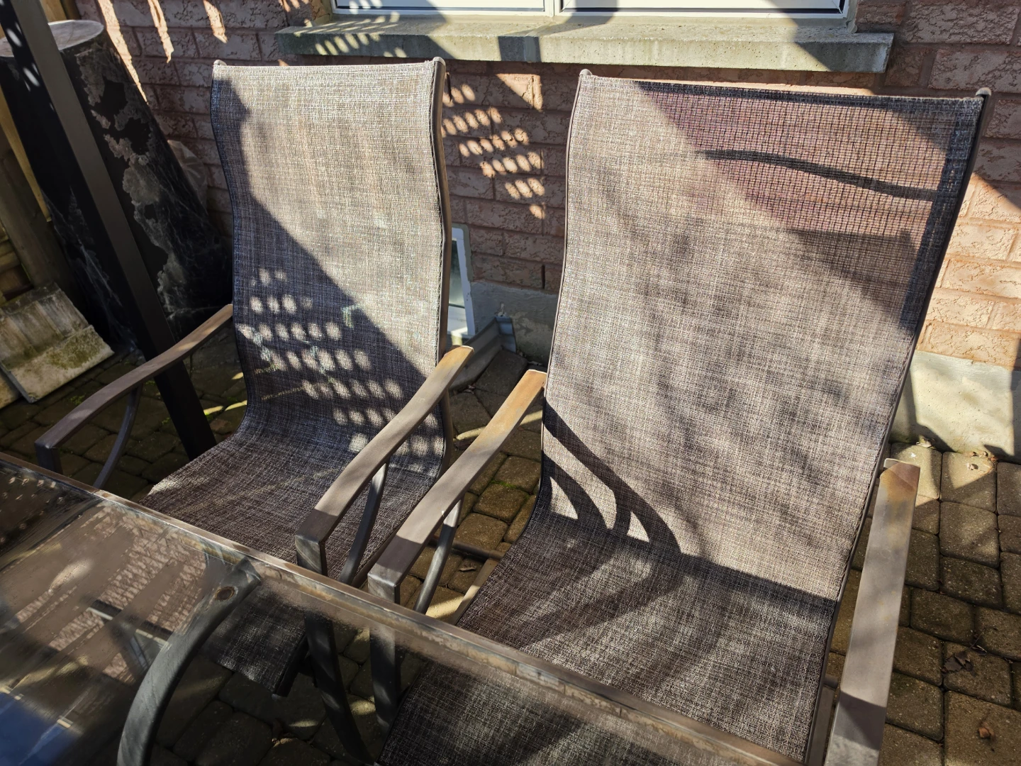 Patio Dining Set - Glass Top Table and 6 Chairs - photo 5