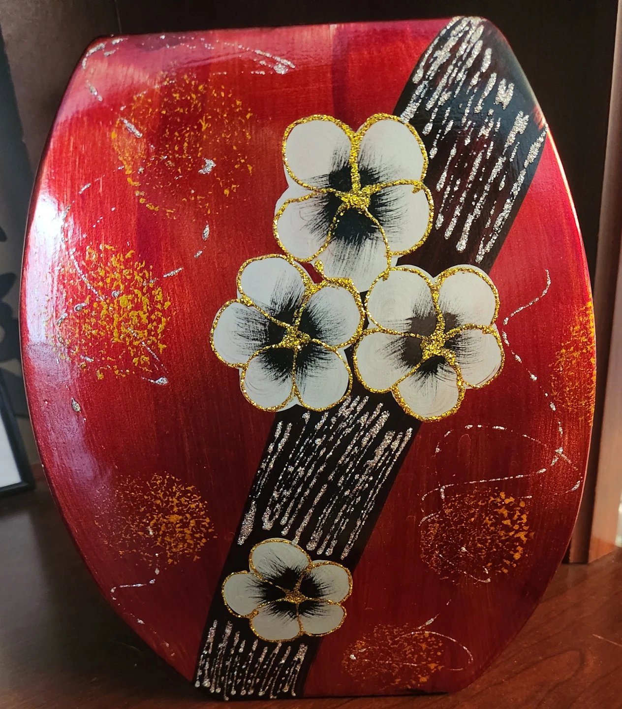 Decorative Vase with Floral Design