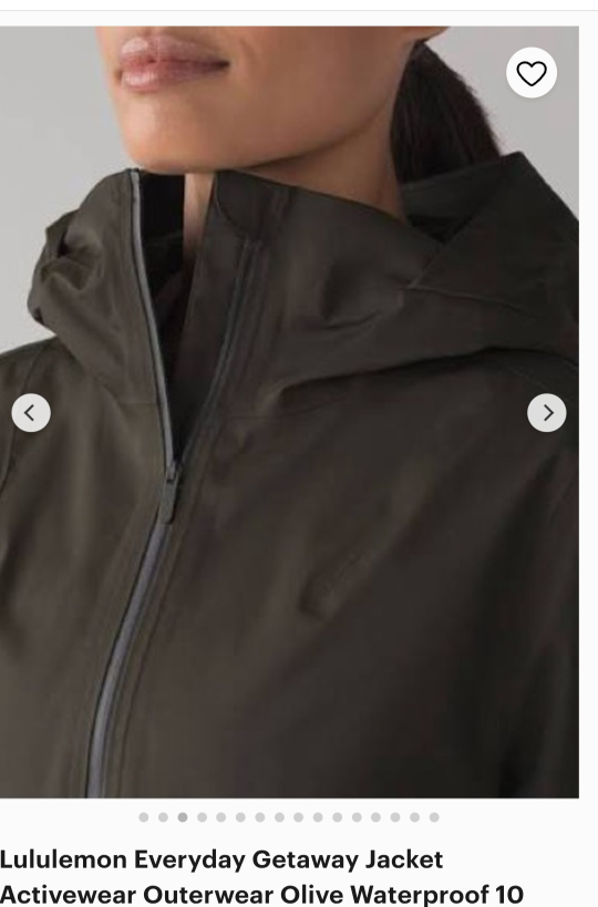 Lululemon Everyday Getaway Jacket - Olive Waterproof Size 10 - photo 3