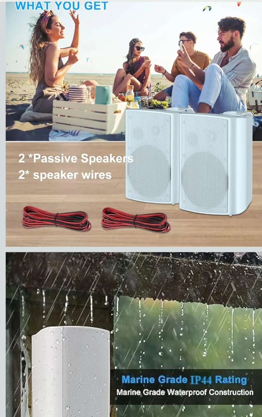 Herdio 6.5 Inch Outdoor Passive Speakers (Pair) - photo 5