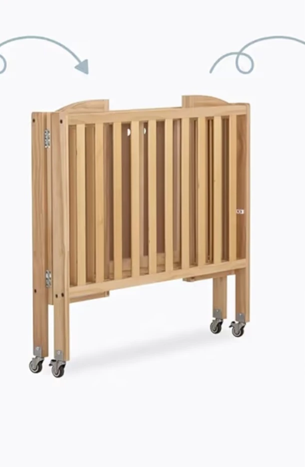 Cuna de madera con ruedas - photo 3