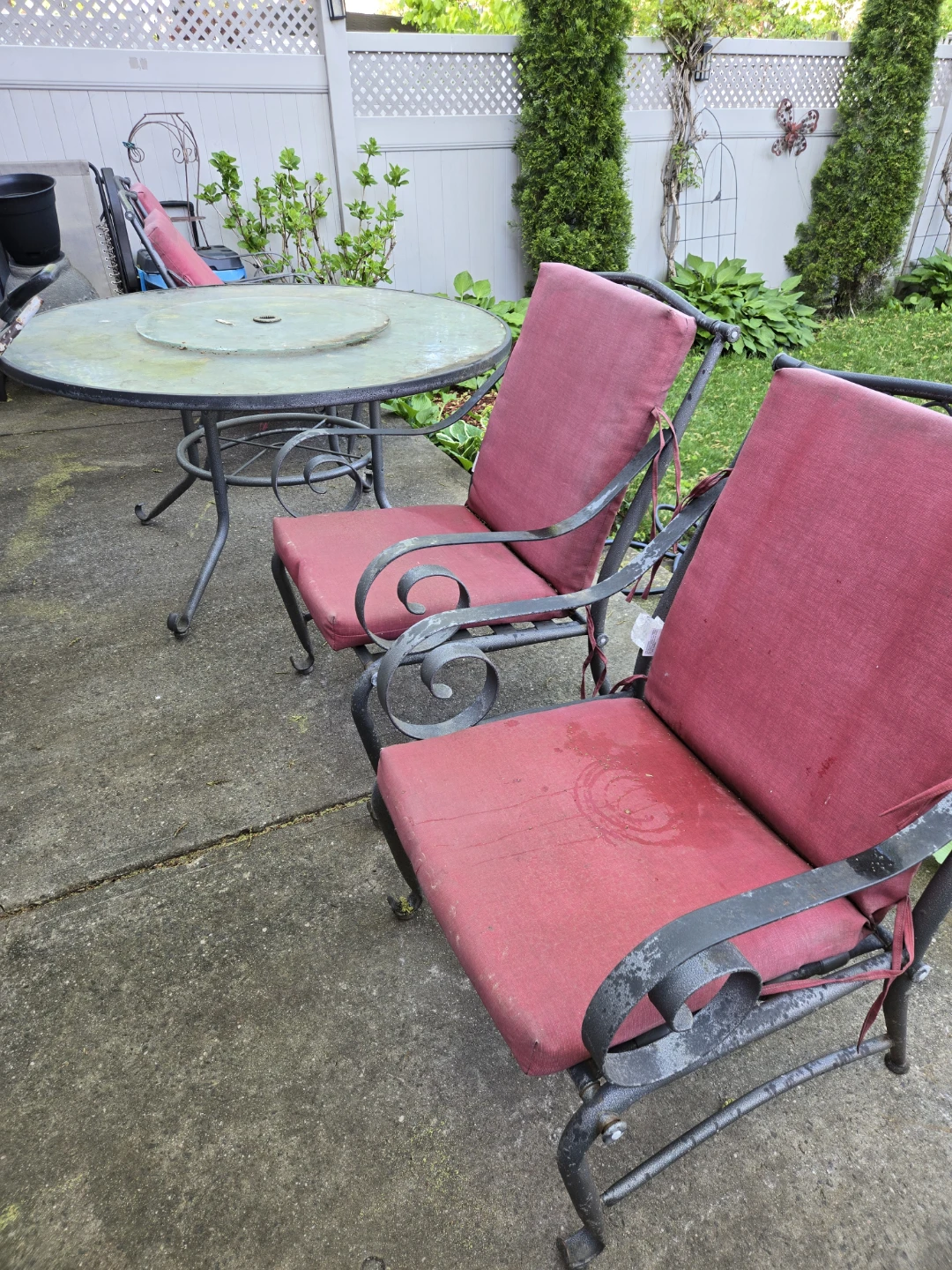 Glass Top Patio Table and Chairs Set - photo 2