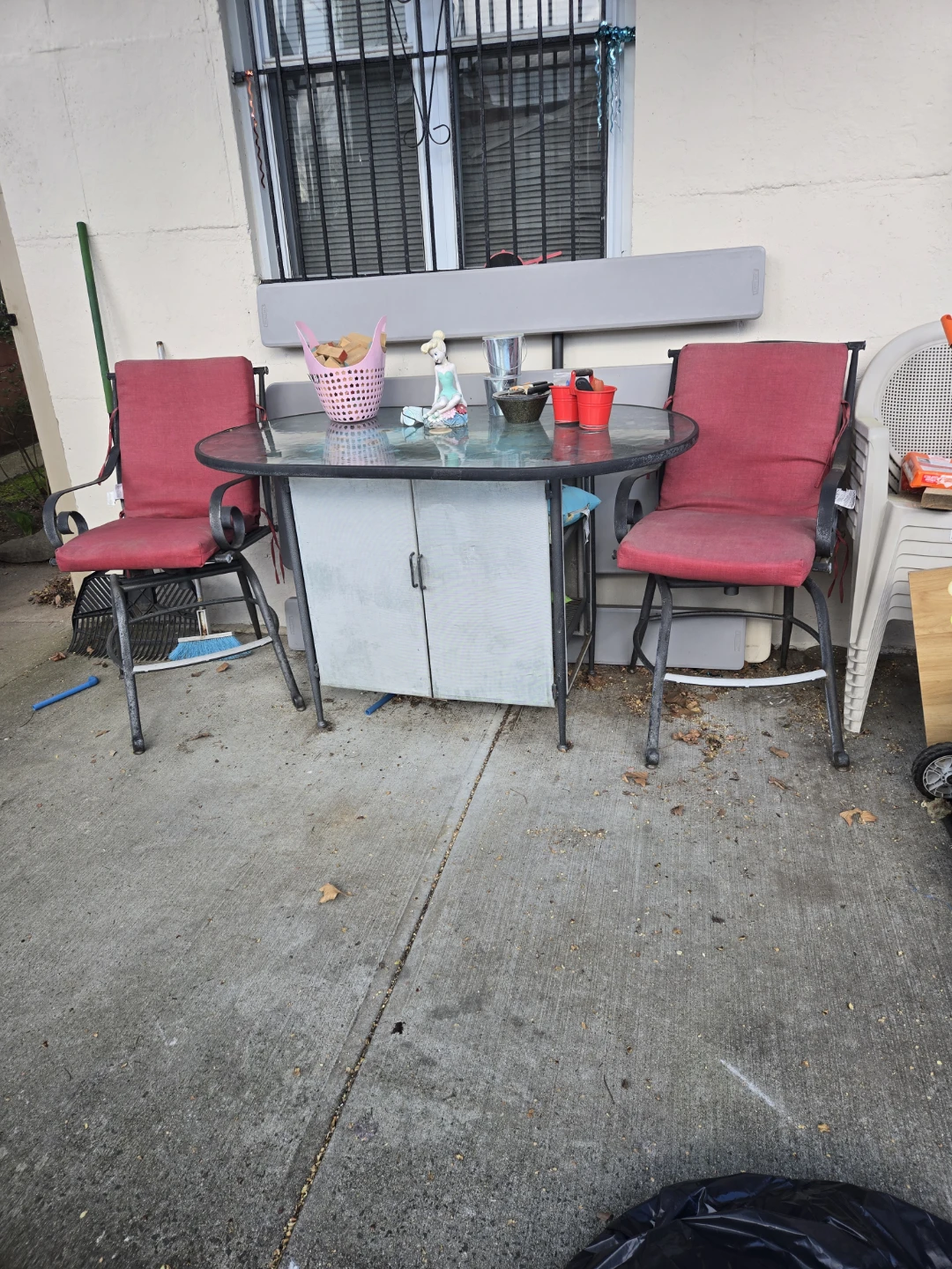 Glass Top Patio Table and Chairs Set - photo 5