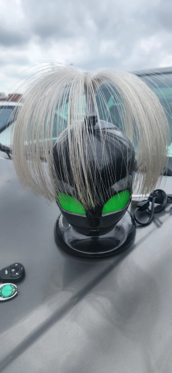 Vintage Fiber Optic Alien Head Lamp - photo 4