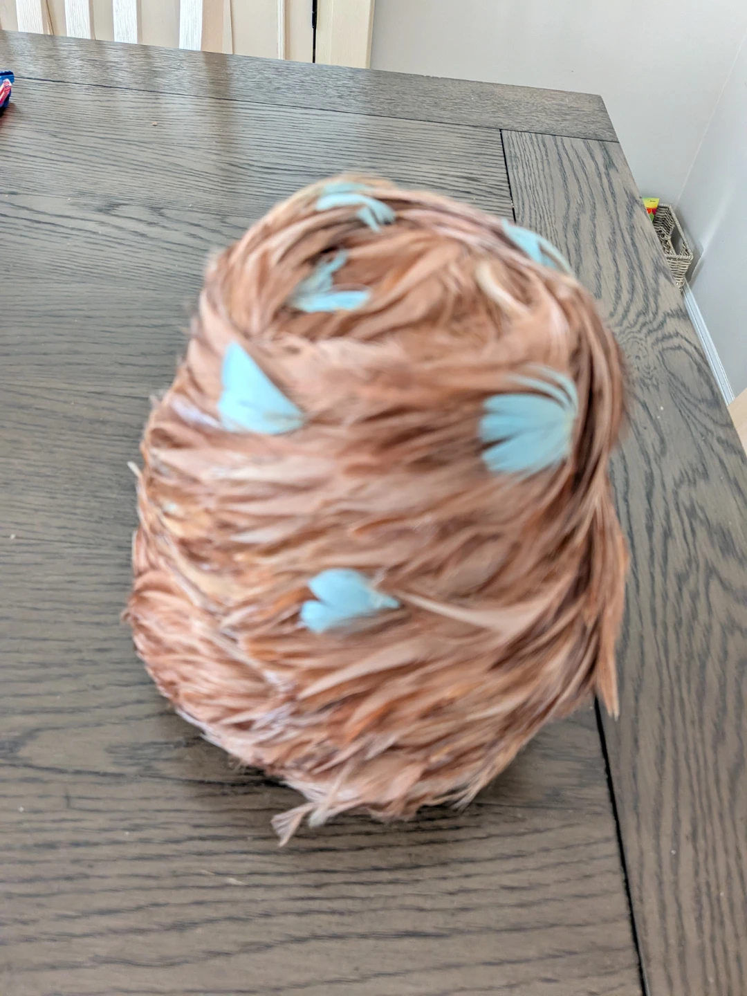 Vintage La Reine Millinery Feather Hat