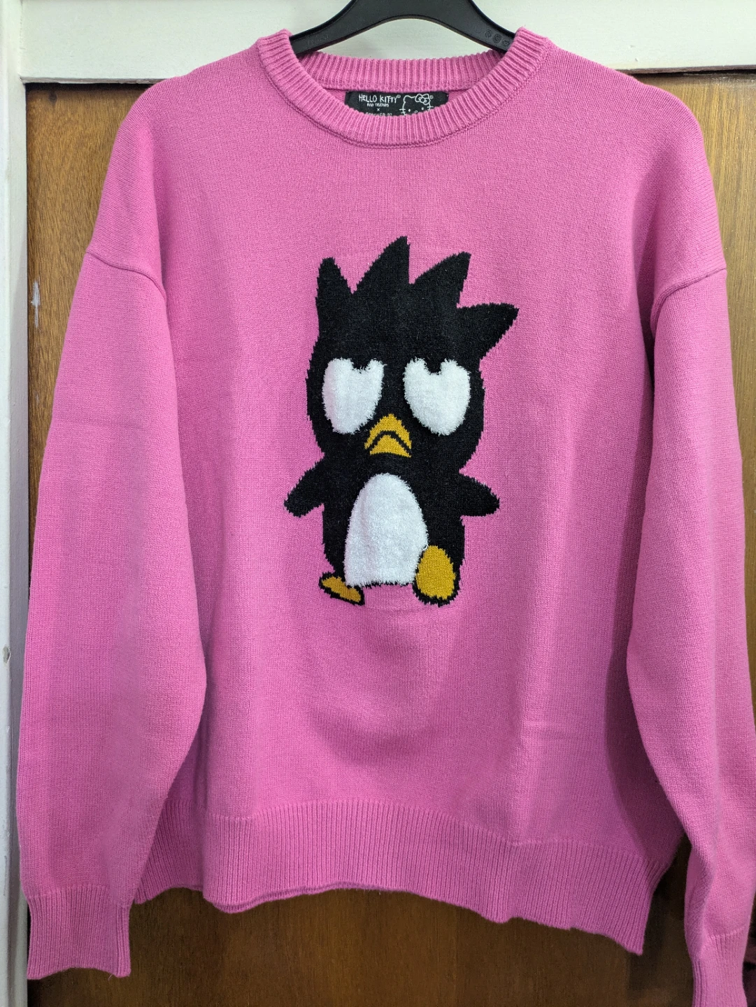 Hello Kitty x Forever 21 Pink Badtz-Maru Sweater - Large - photo 4